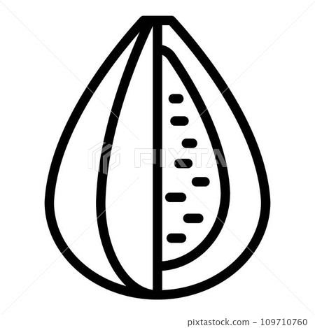 Figs icon. Outline figs vector icon for web design isolated on white background 109710760