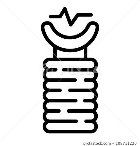 Taser equipment icon. Outline taser equipment vector icon for web design isolated on white background Taser equipment icon. Outline taser equipment vector icon for web design isolated on white background 109711226