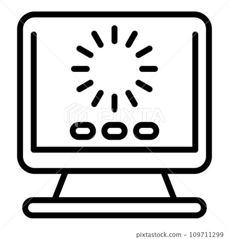 Loading ebook icon. Outline loading ebook vector icon for web design isolated on white background Loading ebook icon. Outline loading ebook vector icon for web design isolated on white background 109711299