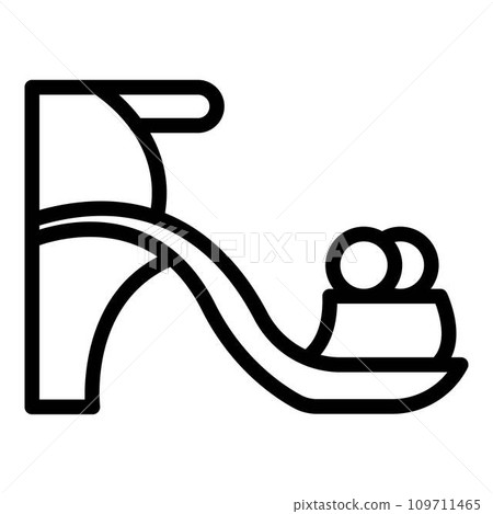 Child sandals icon. Outline child sandals vector icon for web design isolated on white background Child sandals icon. Outline child sandals vector icon for web design isolated on white background 109711465