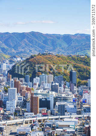 Matsuyama Castle and Matsuyama cityscape 109711572