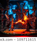 blazing flame object 109711615