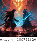 blazing flame object 109711620