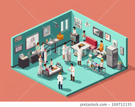 Pictogram hospital medical facility 109712135
