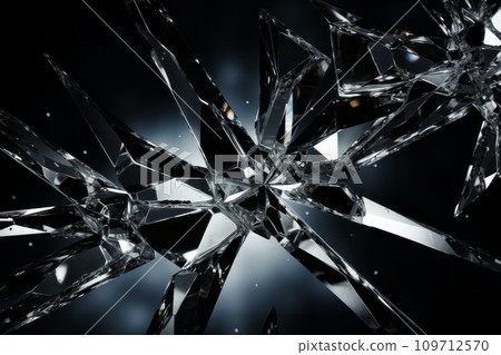 Broken glass AI image that reflects the beauty of breaking down Broken glass AI image that reflects the beauty of breaking down 109712570