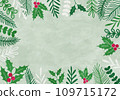 natural christmas frame 109715172