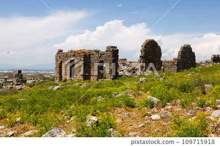 Remains of Roman Baths at Sillyon, Turkey Remains of Roman Baths at Sillyon, Turkey 109715918
