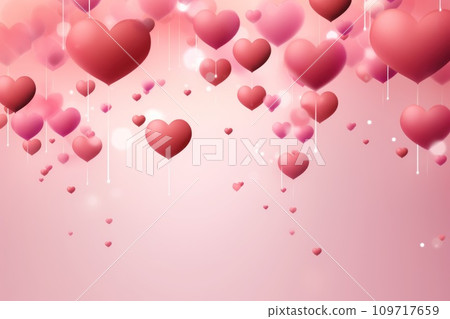 AI-generated content. Social media poster design for valentine day. Generative AI 109717659