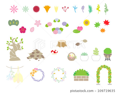 植物插畫素材集 109719635