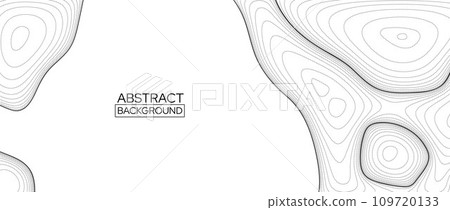 Topographic contour map concept. Black and white abstract line background. Linear terrain outline pattern. Geographic design template wallpaper for poster, banner, print, booklet, leaflet. Vector Topographic contour map concept. Black and white abstract line background. Linear terrain outline pattern. Geographic design template wallpaper for poster, banner, print, booklet, leaflet. Vector 109720133
