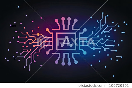 Artificial intelligence AI processor chip icon symbol Artificial intelligence AI processor chip icon symbol 109720391