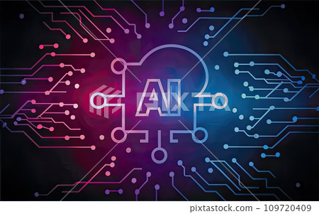 Artificial intelligence AI processor chip icon symbol Artificial intelligence AI processor chip icon symbol 109720409