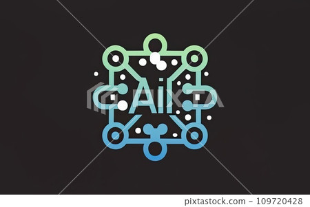 Artificial intelligence AI processor chip icon symbol Artificial intelligence AI processor chip icon symbol 109720428
