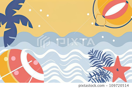 Colorful summer background  109720514