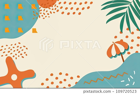 Colorful summer background  109720523