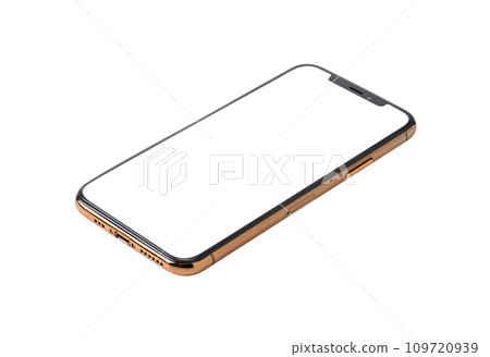 Smartphone mockup | White screen/white background 109720939