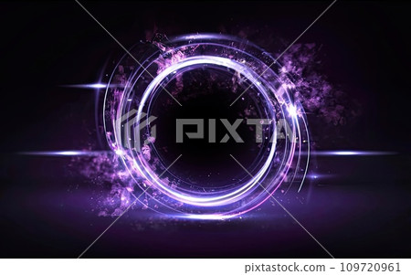 Magic fantasy round light frame Magic fantasy round light frame 109720961