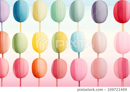 Symphony of happiness drawn in pastel colors AI image 109721409