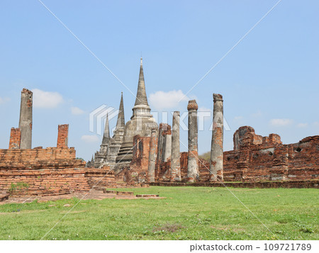 泰國阿尤特拉利夫雷斯Wat Phra海太陽寵物 泰國阿尤特拉利夫雷斯Wat Phra海太陽寵物 109721789