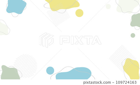 彩色抽象液體形狀的向量插圖集 109724163