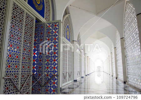 Blue Mosque in Malaysia 109724796