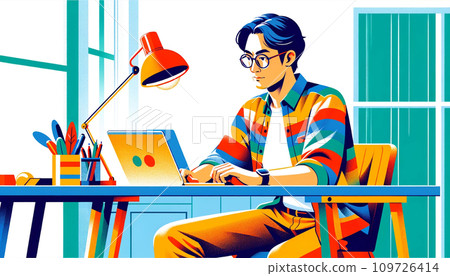 在家工作 兼職工作 家庭辦公室 109726414