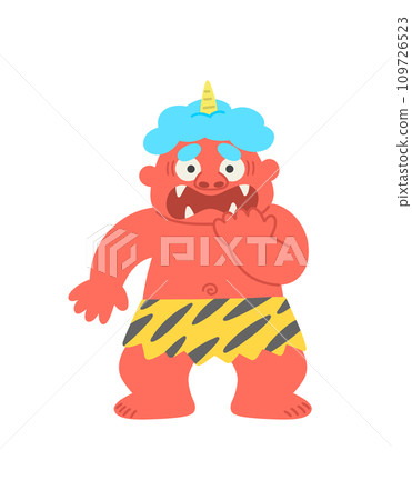 Red demon looking scared Red demon looking scared 109726523