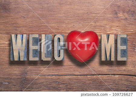 welcome heart wooden welcome heart wooden 109726627