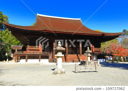 [Shiga Prefecture] Kondo of Mii-dera Temple (Onjo-ji Temple) on a sunny day 109727062