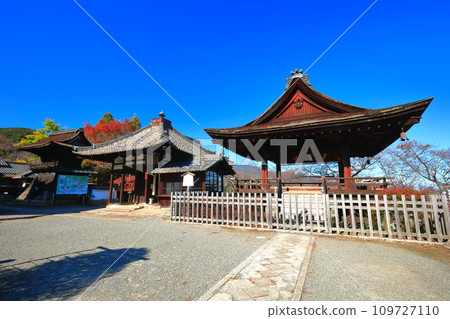 [Shiga Prefecture] Kannon Hall at Mii-dera Temple (Onjo-ji Temple) on a clear day 109727110