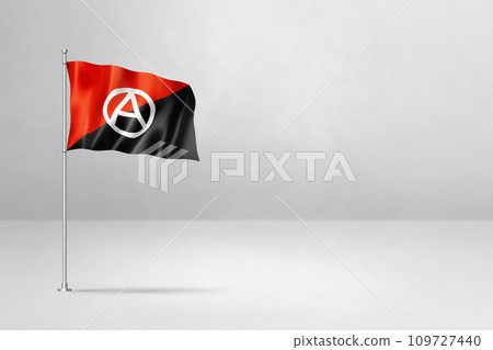 Anarchy flag isolated on white 109727440