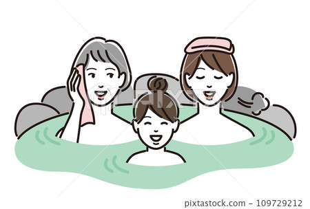 一家三口泡溫泉 109729212