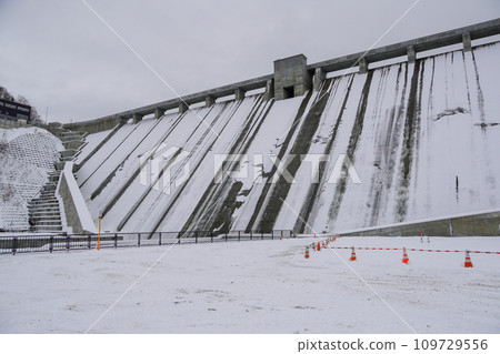 Shin-Katsurasawa Dam test flooding (highest water level reached during celebratory flood) Shin-Katsurasawa Dam test flooding (highest water level reached during celebratory flood) 109729556