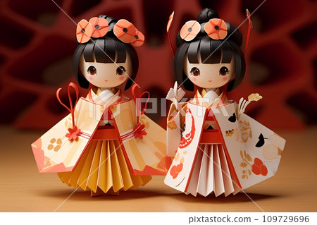 Peach Festival Dolls (Paper Craft-1) 109729696