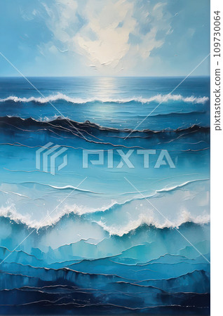 abstract sea oil painting background abstract sea oil painting background 109730064