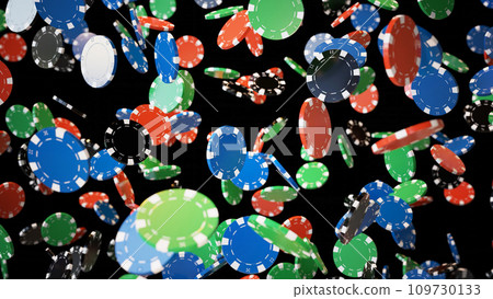 Lots of poker chips. falling chips Lots of poker chips. falling chips 109730133