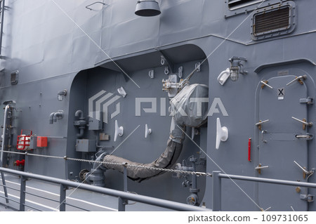 Refueling port of the Japan Maritime Self-Defense Force Murasame class destroyer Refueling port of the Japan Maritime Self-Defense Force Murasame class destroyer 109731065