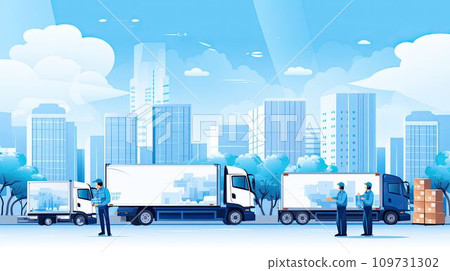 運輸貨物的物流工人 109731302