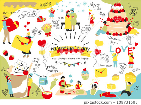 people enjoying valentines day people enjoying valentines day 109731593