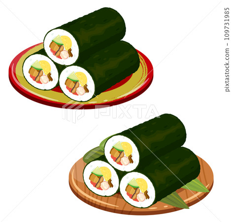 Ehomaki 放在盤子上 109731985