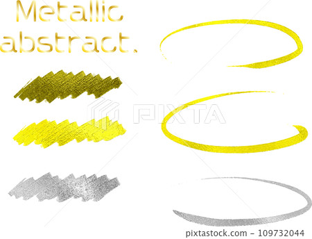 金色和銀色的框架,抽象集 金色和銀色的框架,抽象集 109732044