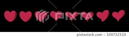 Heart icon. Heart icon. 109732520