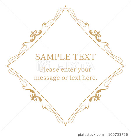 Luxurious antique frame/decorative frame gold 109735736