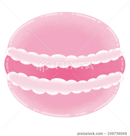 Pink Macaron Cartoon illustration French Dessert Cute Dessert Pink Macaron Cartoon illustration French Dessert Cute Dessert 109736048