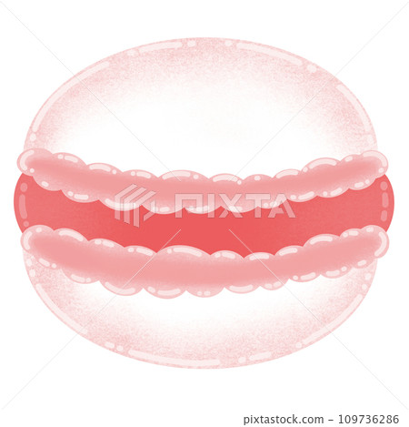 Red Macaron Cartoon illustration French Dessert Cute Dessert Red Macaron Cartoon illustration French Dessert Cute Dessert 109736286