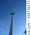 Wind turbines from below (Shiratakiyama Wind Farm, Yamaguchi Prefecture) 109736473