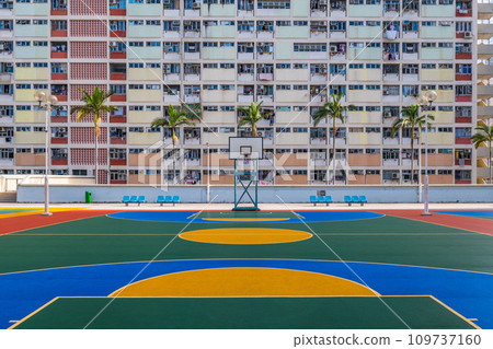 Choi Hung Estate, Rainbow Estate, located in Kowloon, Hong kong, China Choi Hung Estate, Rainbow Estate, located in Kowloon, Hong kong, China 109737160