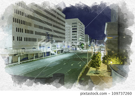 水彩風格 橫濱櫻木町站 Pio 市 國道 16 號線 神奈川縣橫濱市 水彩風格 橫濱櫻木町站 Pio 市 國道 16 號線 神奈川縣橫濱市 109737260