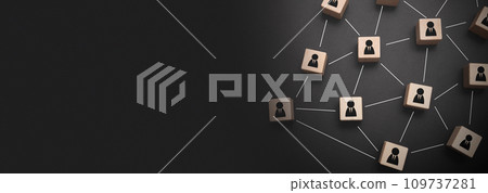 Community, teamwork and team-leader concept Community, teamwork and team-leader concept 109737281