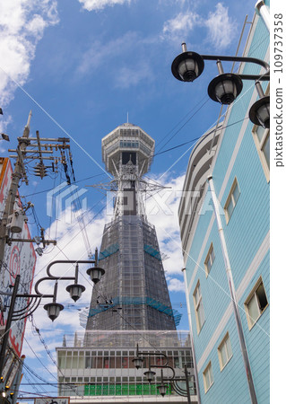 正在興建的通天閣大阪城市景觀與塔 109737358